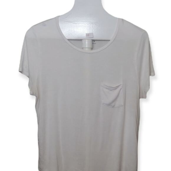 Aeropostale Seriously Soft Perfect Crew Pocket Tee Size XL White - Picture 2 of 6